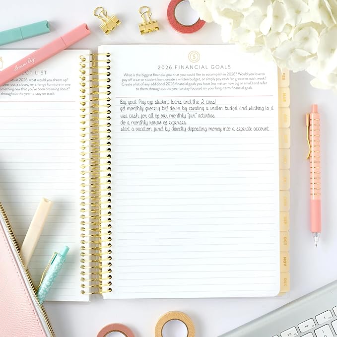 PPP Home Planner 2026 | 12-Month Weekly Calendar (Sunday Start) | Monthly Review & Seasonal Checklists | Budgeting & Savings Worksheets | Daily Bible Reading Plan | Checklists for Routines and Goals