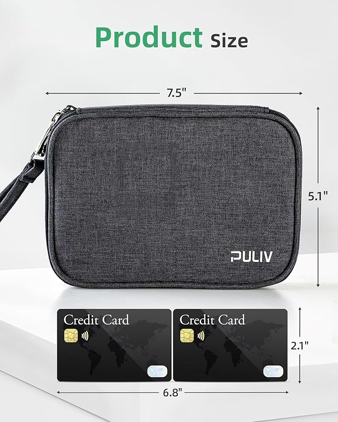 PULIV Weekly Pill Organizer 4 Times a Day with a Business Stylish Bag, Portable Pill Box 7 Day with 28 Compartments for Men, Removable Pill Sorters to Store Vitamin, Medication, Fish Oil, Supplements