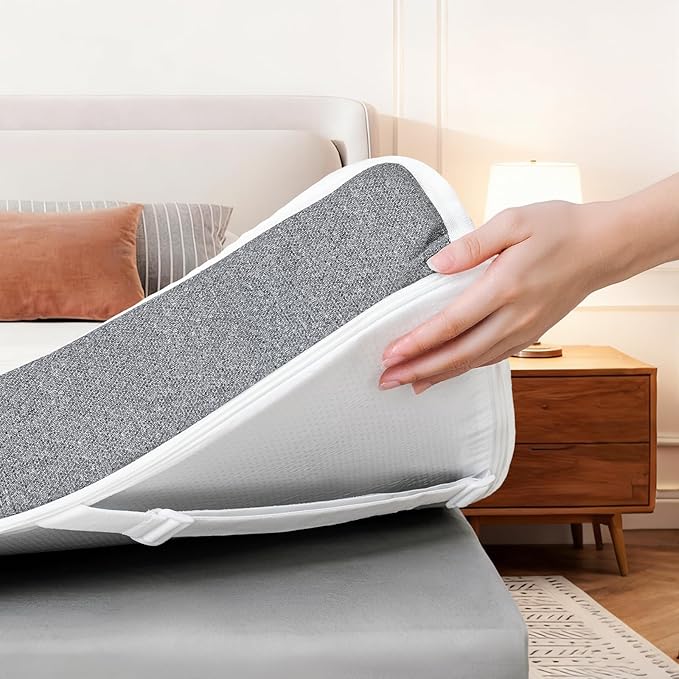 Cooling Mattress Topper Twin Size 2 Inch, Cooling Gel & Bamboo Charcoal Memory Foam Mattress Topper for Back Pain Relief, Firm Dual-Layer Foam Bed Pad with Removable Cover College Dorm