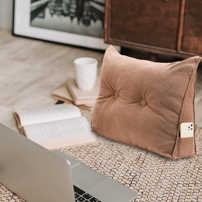 GOTOTOP Large Bolster Cushion Headboard Pillow, Soft Plush Back Support Bed Rest Pillow for Reading and Watching TV, 605020cm (#1)