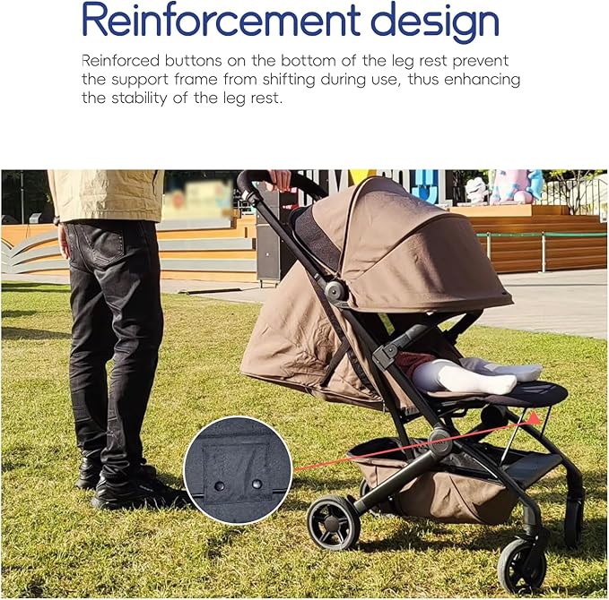 Leg Rest for Joolz AER+/AER - Comfortable Accessory for Joolz AER+/AER, Increased Leg Support, Easily Adjustable, Folds Easily for Extra Comfort- Black