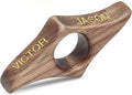 Personalized Walnut Page Holder With 3D Metal Letters, Smooth Finish Wood Thumb Holder for Reading, Customizable Reader Gifts & Accessories, Ideal for Book Lovers (Mini)