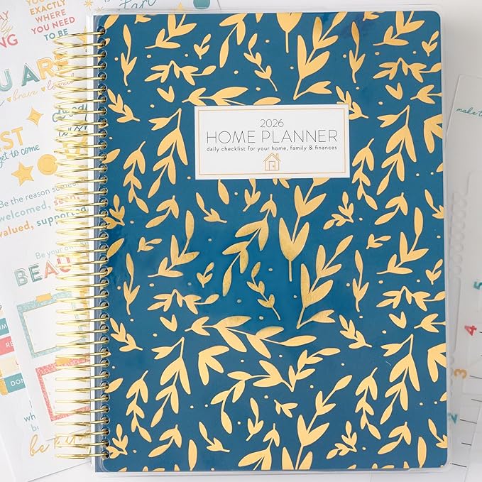 PPP Home Planner 2026 | 12-Month Weekly Calendar (Sunday Start) | Monthly Review & Seasonal Checklists | Budgeting & Savings Worksheets | Daily Bible Reading Plan | Checklists for Routines and Goals