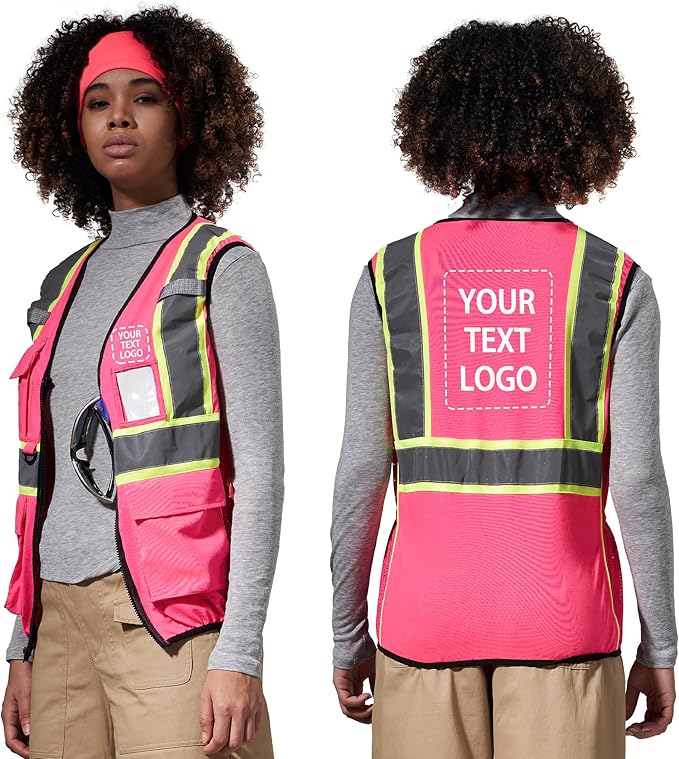AYKRM 11 color Ladies High Vis Reflective Safety Vest for Women