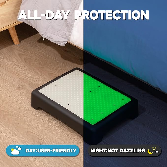 Step Stool for Adults Half Seps for Stairs for Seniors,Noctilucent Bed Step Stools,Platform Step Foot Stool Non-Slip Indoor and Outdoor