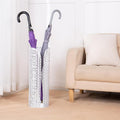 Concepts 21 inch Heavy Duty Metal Umbrella Stand - Durable Storage Holder for Umbrellas - Indoor and Outdoor Use - Stylish and Modern Organizer for Entryways. (White Side Slit)