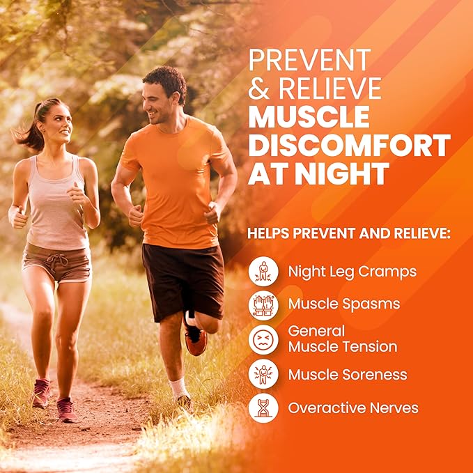 SaltWrap Mag R&R - Nighttime Muscle Cramps Support, Natural Sleep Support for Adults with Magnesium Glycinate for Muscle Spasm and Leg Cramps Relief, 90 Capsules
