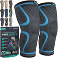 Modvel Compression Knee Brace for Women & Men, 2-Pack Knee Brace for Running Knee Pain, Knee Support Compression Sleeve, Workout Sports Knee Braces for Meniscus Tear, ACL & Arthritis Pain Relief