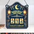 Personalized Books Read This Year Wooden Sign, Reading Tracker Book Counter, Home Library Decor, Fantasy Bookshelf Accessories, Christmas Bookworm Gift for Women, Book Lovers, Readers, Librarians