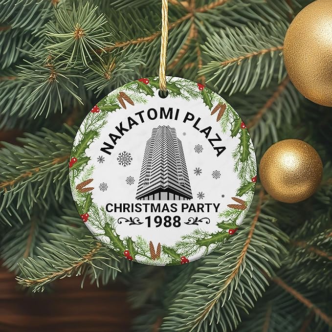 Christmas Ornament - Ceramic Tree Keepsake - Movie Party Decorations Ornaments - Outdoor Tree Decor - Xmas Trees Decoration - Gifts for Christmas
