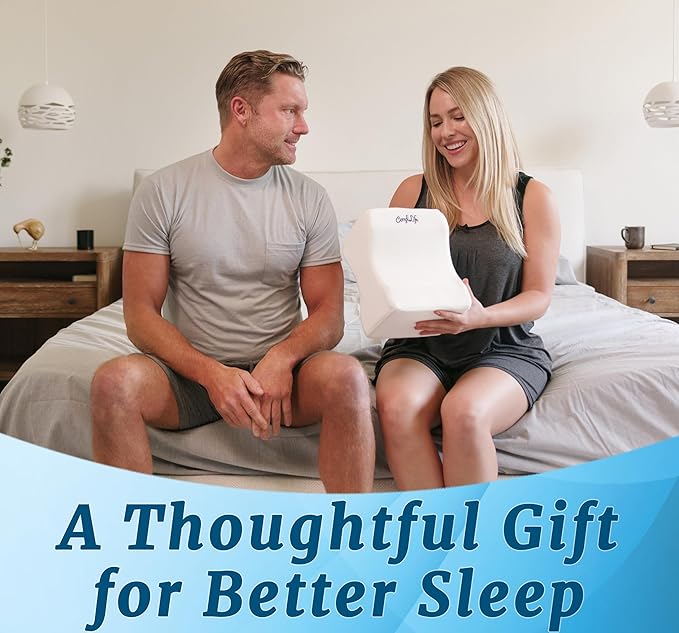 ComfiLife Orthopedic Knee and Leg Pillow for Side Sleepers Sleeping - 100% Polyurethane Foam for Back Pain, Hip Pain Relief