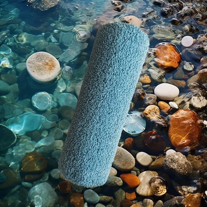 Luxury Quick Dry Non-Slip Bathroom Rugs【24'' x 47'' Blue】 Highly Absorbent Washable and Ultra Soft, Extra Thick Fluffy Bath Mats for Shower/Kitchen/Bathtub Floor