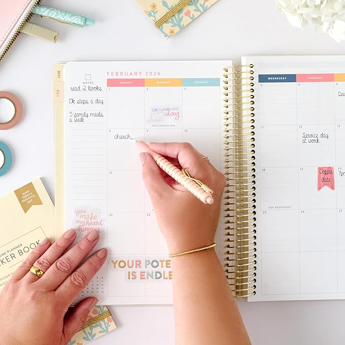 PPP Home Planner 2026 | 12-Month Weekly Calendar (Sunday Start) | Monthly Review & Seasonal Checklists | Budgeting & Savings Worksheets | Daily Bible Reading Plan | Checklists for Routines and Goals