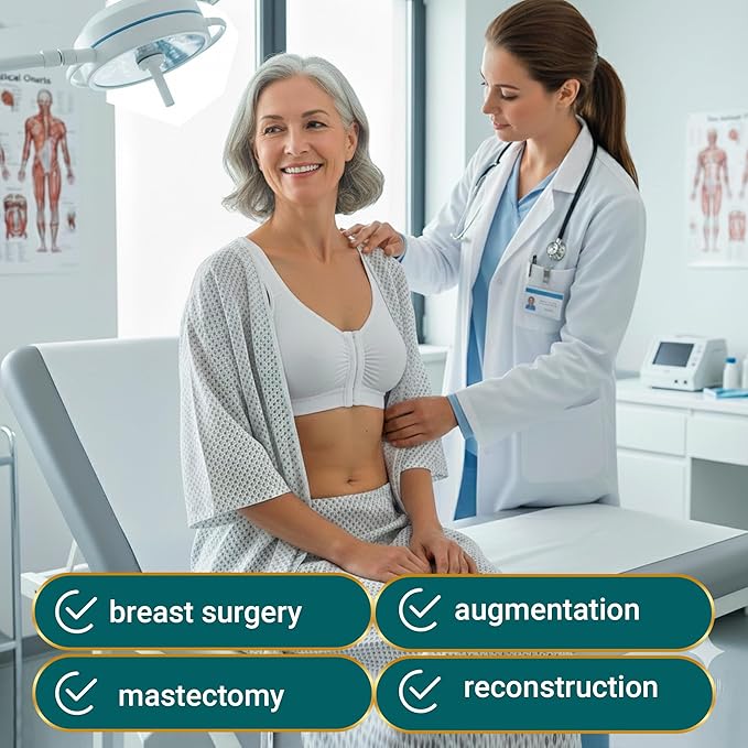 EASY SPA Medical Breast Pillow for Larger Bust Sizes(AA-C+) - Wedge Cushion for Post-Surgery, Mastectomy Aid Prone Therapy Cushion for Breast Surgery Recovery