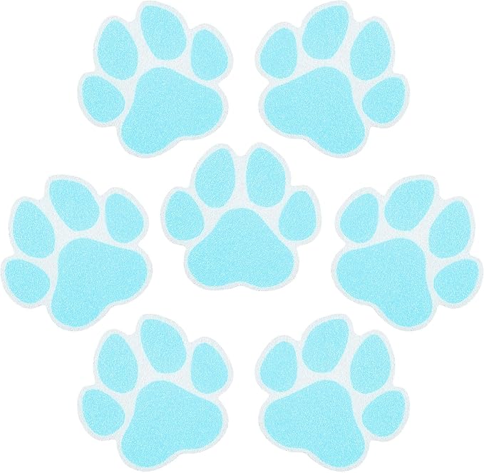Non-Slip Bathtub Stickers, 20 Large PCS Safety Bathroom Tubs Showers Treads Adhesive Decals with Premium Scraper (Blue)