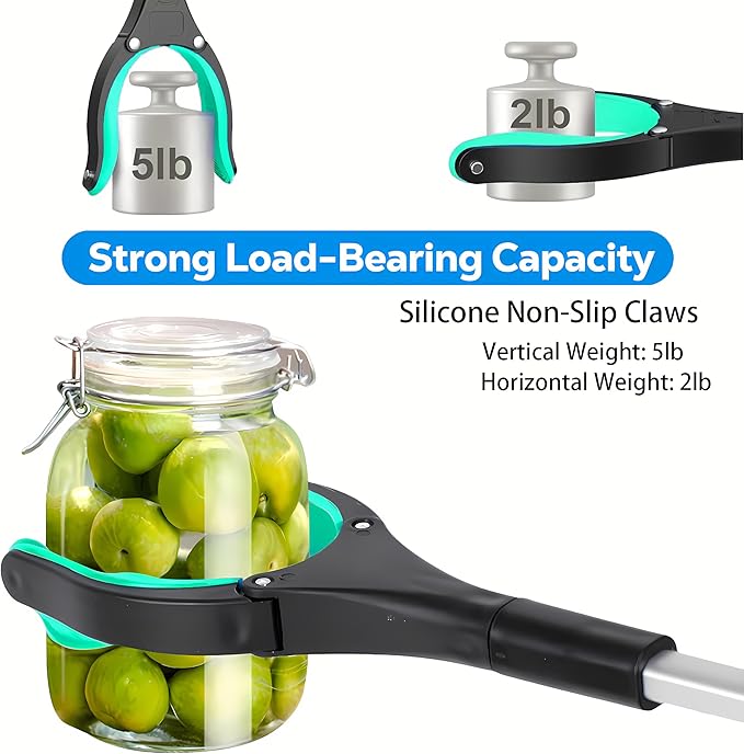 Grabber Reacher Tool - Foldable Gripper and Reaching Tool - Heavy Duty Pick Up Stick Grabbers for Seniors, Trash, Surgery Recovery Must Haves Gifts, 32” Picker Upper Grabber (Green)