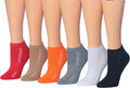 Tipi Toe Women’s 6-Pack Athletic Cushioned Running Ankle Socks – Soft, Breathable Fabric with Arch Support for Comfort