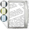 MAGNIPROS Patented 3X Large LED Page Magnifier for Reading | Eye Caring 3 Color Light Modes & Anti-Glare Lens to Reduce Eye Strain-Perfect for Small Prints, Aging Eyes, Low Vision and Seniors