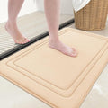Grandaily Memory Foam Bath Mat Rug 30x20, Ultra Soft, Non-Slip and Absorbent Bathroom Rugs, Machine Wash Dry, Comfortable Bath Carpet for Bathroom Floor, Tub and Shower, Beige