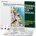 Keeping Busy 35 Piece Birdhouse Dementia Puzzles for Seniors Color Coded with Templates Easy Puzzles for Dementia Patients Gifts for Elderly Women in Nursing Home & Men Gift for Nursing Home Residents