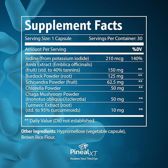 Pineal XT Gold - Pineal Gland Supplement - Third Eye Awakening - Focus and Memory Supplement for Brain - 7 Powerful Ingredients Decalcify, Detox, and Activate Your Pineal Gland, 2 Pack
