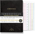 12 Week Focus Planner: High Performance Project Planner - Stay Focused and Achieve your Goals - Weekly and Daily Pages with Scientifically Proven Prompts - Undated, 7x10inch Black Hardcover