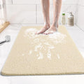 Joyhalo Shower Mat Bathtub Mat Non Slip, Bathmats Non Slip, Quick Drying Foot Scrubber Loofah Mats for Shower, Tub, Bathroom, Home, 17x24inch, Beige