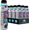 LABRADA Charge Pre Workout Tart Berry Candy RTD Drink – Pump, Energy, Endurance Formula with 10g Glycerol, 6g L-Citrulline Malate, 4g Beta Alanine, 300mg Caffeine, + Complete Hydration Support, 12 Serving