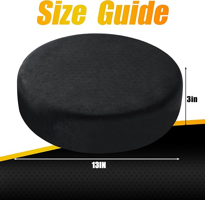 BALAPET 360 Degree Memory Foam Rotating Seat Cushion,Swivel Seat Cushion for Car, 3IN Thick Car Seat Pad for Elderly Assistance(13.5x13.5x3IN)