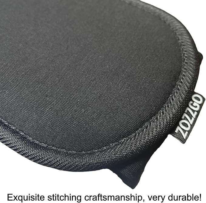 Sleep Eye Mask Soft Skin-Friendly 3D Blockout Eye Cover Light Blocking Blindfold Night Masks for Sleeping Women Men (Black, One Size)