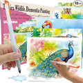 QUOKKA Dementia Activities for Seniors - Water Painting Alzheimers Products for Elderly - Reusable Activity Kits for Dementia Patients - Tropics Wildlife Relaxing Set