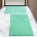 Ultra-Soft Bathroom Rug Set, 2-Piece – Absorbent, Non-Slip, Machine Washable Bath Mats for Bathroom, Shower, Sink, Kitchen （20" x 32" + 17" x 24"）