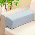Couch Arm Rest Pillow, High Density Foam Armrest Cushion Removable Pillowcase Washable Elbow Support, Thicken High Density Foam Pad for Recliner Sofa, Bed, Armchair(Light blue,39.4X7.1X7.1in)
