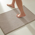 Bathroom Rugs Non Slip Washable, Super Absorbent Thin Bath Mat Small Quick Dry Low Pile Bathroom Rug, Beige 20"x30"
