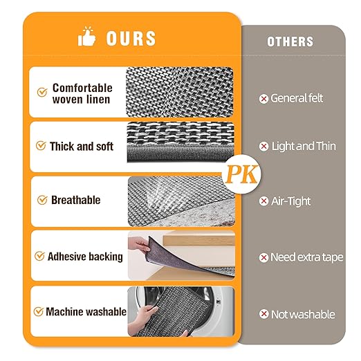 Deerly Carpet Stairs Runner Non Slip 7pcs Breathable Linen Stair Runner for Wooden Steps Peel and Stick Stair Treads Indoor Absorbent Staircase Covers Mat with Self-Adhesive Backing 8"X30" Black White