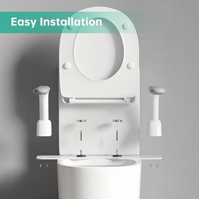 Toilet Safety Rails for Seniors, Super Heavy Duty Handicap Toilet Rails with Foldable Handles, Toilet Safety Frame Rails with Arms for Disabled Pregnant, Toilet Assistance for Elderly