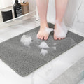 Non-Slip Bathtub Mat, Anti Slip Shower Mat, Fast Drying Bathtub Mats, Foot Scrubber Mat, Anti Slip Mat for Tub, Floor, Bathroom, Kitchen, Home, Hotel (Grey 47"×16")