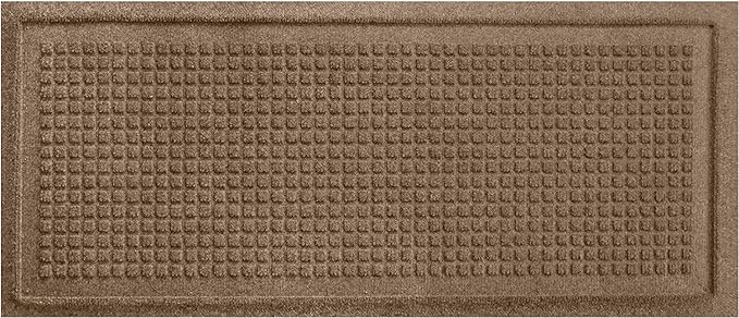 WaterHog Boot Tray Indoor Entrance - Slip-Resistant, Waterproof Dirt-Trapping Door Mat, Indoor/Outdoor, Slip-Resistant, for Front Door, Back Door, Porches, Garage, and Entryways, Camel, 15" x 36"