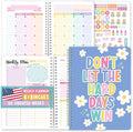 Undated Planner Weekly and Monthly - Spiral Undated Weekly Planner for Kids & Adults, Week Planners Habit Tracker, Goal Planners Notebook for Work, Agenda Planning Notebook