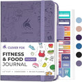 Clever Fox Fitness & Food Journal Pocket – Nutrition & Workout Planner for Women & Men – Diet & Gym Exercise Log Book with Calendars, Diet & Training Trackers – Lasts 3 Months, 4.3x5.5” (Lavender)