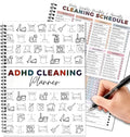 Adhd Cleaning Planner, Customizable Daily, Weekly, Monthly Home Cleaning Checklist for ADHD & Household Chore Management | Editable Organizer for Stress-Free Cleaning Routines