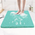 Joyhalo Shower Mat Bathtub Mat Non Slip, Bathmats Non Slip, Quick Drying Foot Scrubber Loofah Mats for Shower, Tub, Bathroom, Home, 24x24inch, Aqua