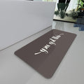 Bath Mat, Bathroom Mat Rugs Super Absorbent Shower Mats Non Slip Quick Dry Thin Rubber Mats for Bathroom Floor Fit Under Door, Shower Rug for Bathtub, Shower, Beige