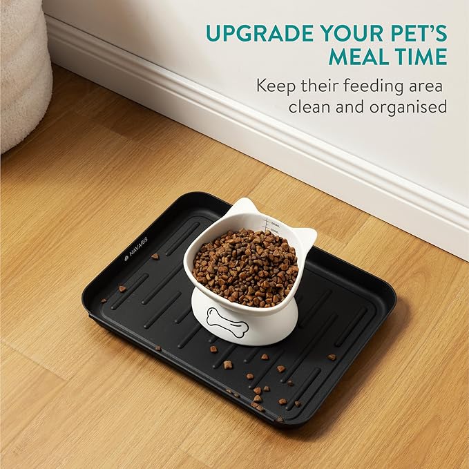 Navaris Set of 3 Shoe Drip Trays - Multi-Purpose Boot Tray for Rain Boots, Winter Boots, Sneakers - Indoor and Outdoor Use in All Seasons - Black, S