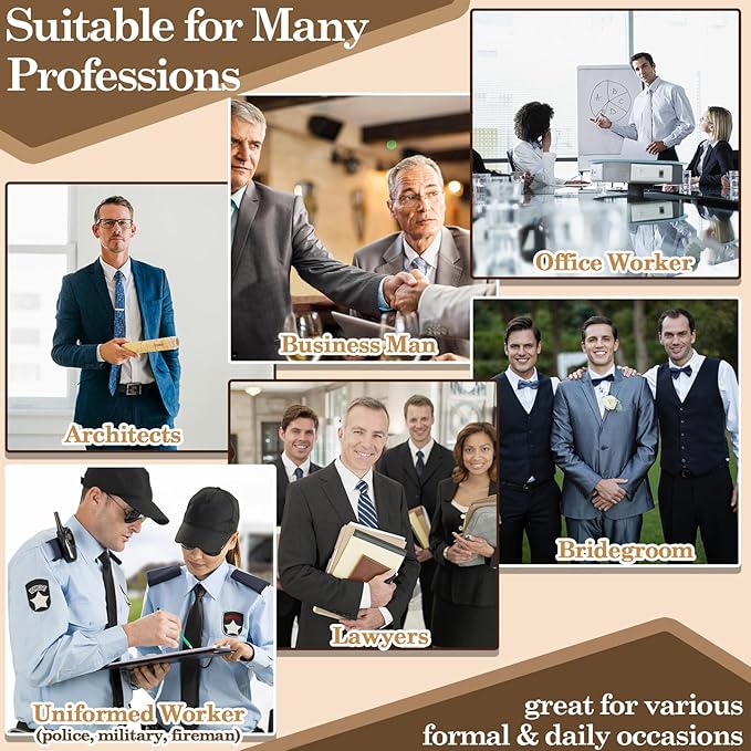 STAY GENT Y-Style Shirt Stays For Men with Non-Slip Locking Clamps and Adjustable Elastic Straps