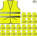 PeerBasics Pocket Safety Vest Bulk Pack Reflective High Visibility Men Women