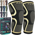 Modvel Compression Knee Brace for Women & Men, 2-Pack Knee Brace for Running Knee Pain, Knee Support Compression Sleeve, Workout Sports Knee Braces for Meniscus Tear, ACL & Arthritis Pain Relief