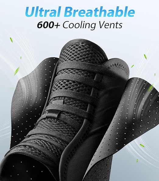 Quick Lace Up Ankle Brace with Side Stabilizing Pads, Slim Fit Ankle Support Brace, Adjustable & Breathable Ankle Support for Men Women, Ankle Stabilizer for Sprain,Injury Recovery,Sports,M