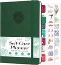 GoGirl Self-care Journal – Daily Mental Health Notebook with Mood & Wellness Trackers – Personal Development, Meditation & Reflection Journal for Women – Hardcover, Lasts 3 Months (Forest Green)
