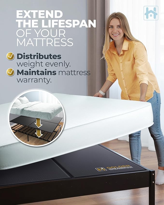Premium 10mm Full XL Size Bunkie Board (54" x 80") – Slim Low-Profile Mattress Support – Quiet, Moisture-Resistant, Lightweight Bed Board for Platform & Slatted Frames
